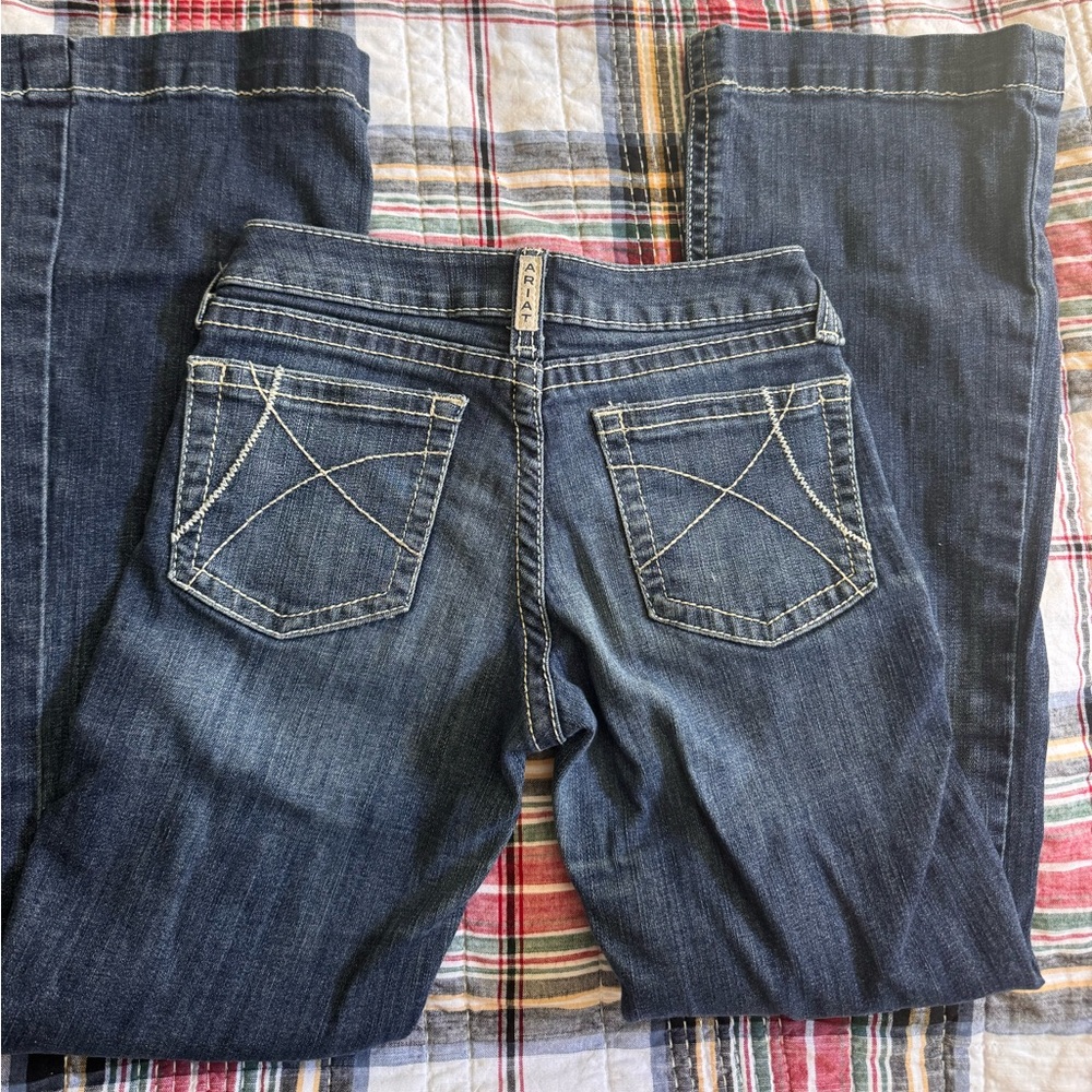 Girls Trouser Mid Rise Stretch Ella Wide Leg Ariat Jean